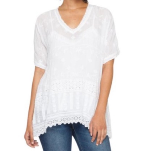 Johnny Was Tops - Johnny was embroidered nyloni  Dolman top RN8729